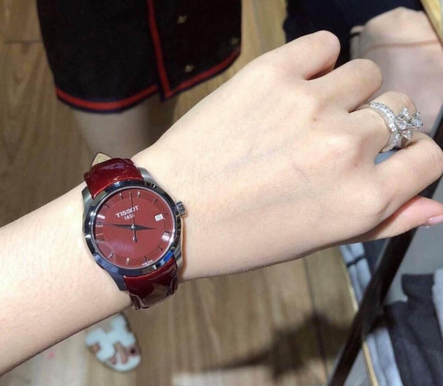  Shop Authentic Tissot Couturier Lady Quartz Watch For Women - T035.210.16.371.00 - Luxxuri