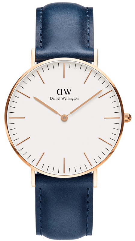  Shop Authentic Daniel Wellington Classic Somerset White Dial Blue Leather Strap Watch For Men - DW00100121 - Luxxuri