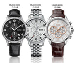  Shop Authentic Hugo Boss Aeroliner Chronograph White Dial Silver Steel Strap Watch For Men - 1512445 - Luxxuri