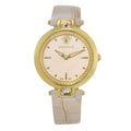  Shop Authentic Versace Olympo Quartz White Dial Beige Leather Strap Watch for Women - VAN050016 - Luxxuri