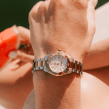  Shop Authentic Tag Heuer Aquaracer Mother of Pearl Dial Two Tone Steel Strap Watch for Men - WBD1420.BB0321 - Luxxuri