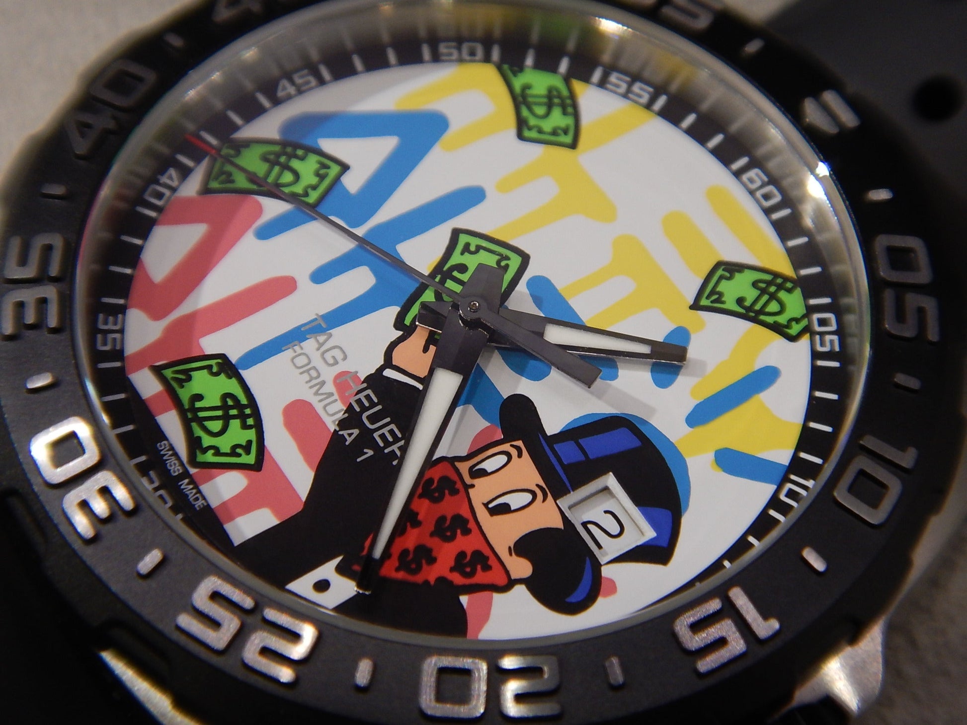  Shop Authentic Tag Heuer Formula 1 Alec Monopoly Special Edition Black Rubber Strap Watch for Men - WAZ1119.FT8023 - Luxxuri