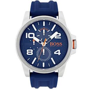  Shop Authentic Hugo Boss Detroit Quartz Blue Dial Blue Silicone Strap Watch For Men - 1550008 - Luxxuri
