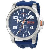  Shop Authentic Hugo Boss Detroit Quartz Blue Dial Blue Silicone Strap Watch For Men - 1550008 - Luxxuri