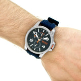  Shop Authentic Hugo Boss Detroit Quartz Blue Dial Blue Silicone Strap Watch For Men - 1550008 - Luxxuri