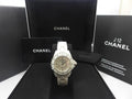  Shop Authentic Chanel J12 Diamonds Quartz Ceramic White Dial White Steel Strap Watch for Women - J12 H2422 - Luxxuri