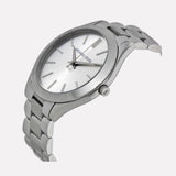  Shop Authentic Michael Kors Slim Runway Silver Dial Silver Stainless Steel Strap Watch for Women - MK3178 - Luxxuri