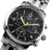  Shop Authentic Tissot T Sport PRC200 Chronograph Black Dial Silver Steel Strap Watch for Men - T17.1.586.52 - Luxxuri
