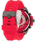  Shop Authentic Diesel Mega Chief Chronograph Black Dial Red Silicone Strap Watch For Men - DZ4427 - Luxxuri