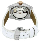  Shop Authentic Tissot T-Classic Powermatic 80 Mother of Pearl Silver Dial White Leather Strap Watch For Women - T108.208.26.117.00 - Luxxuri