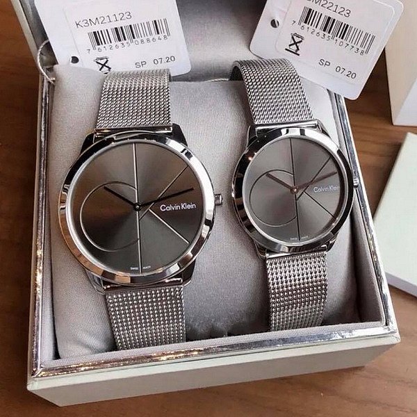  Shop Authentic Calvin Klein Minimal Black Dial Silver Mesh Bracelet Watch for Men - K3M21123 - Luxxuri