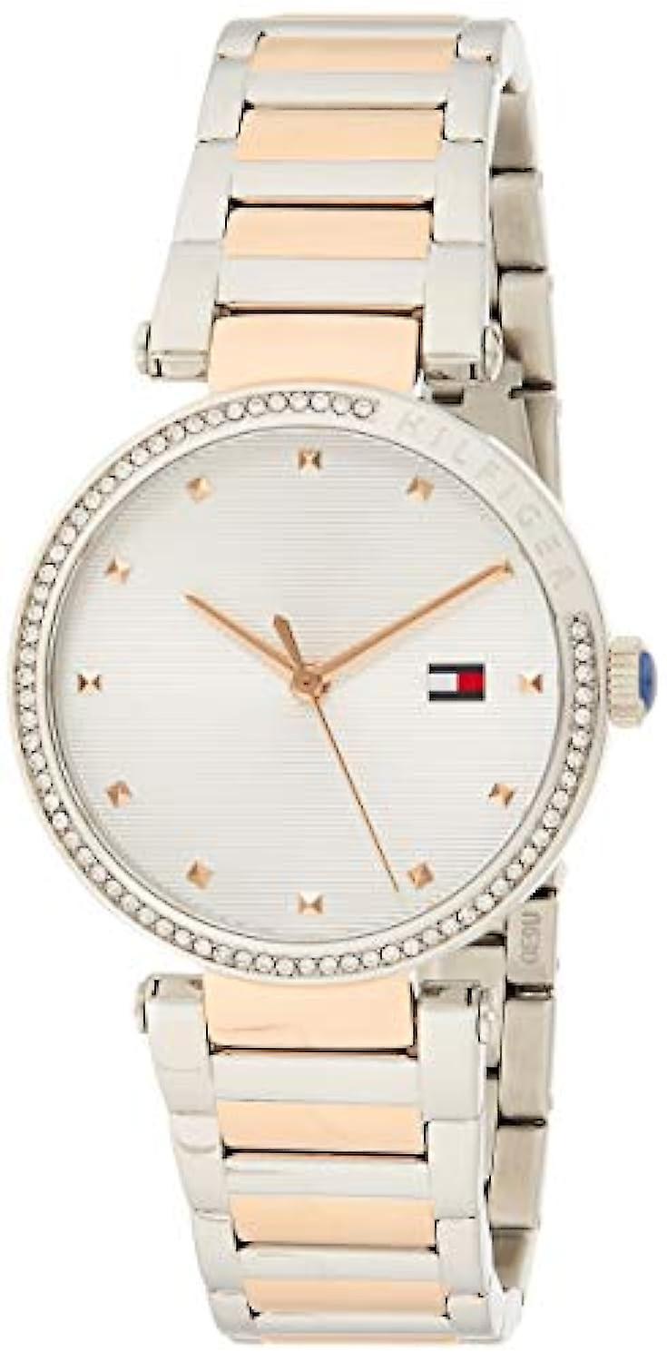  Shop Authentic Tommy Hilfiger Lynn Quartz White Dial Two Tone Steel Strap Watch For Women - 1782236 - Luxxuri