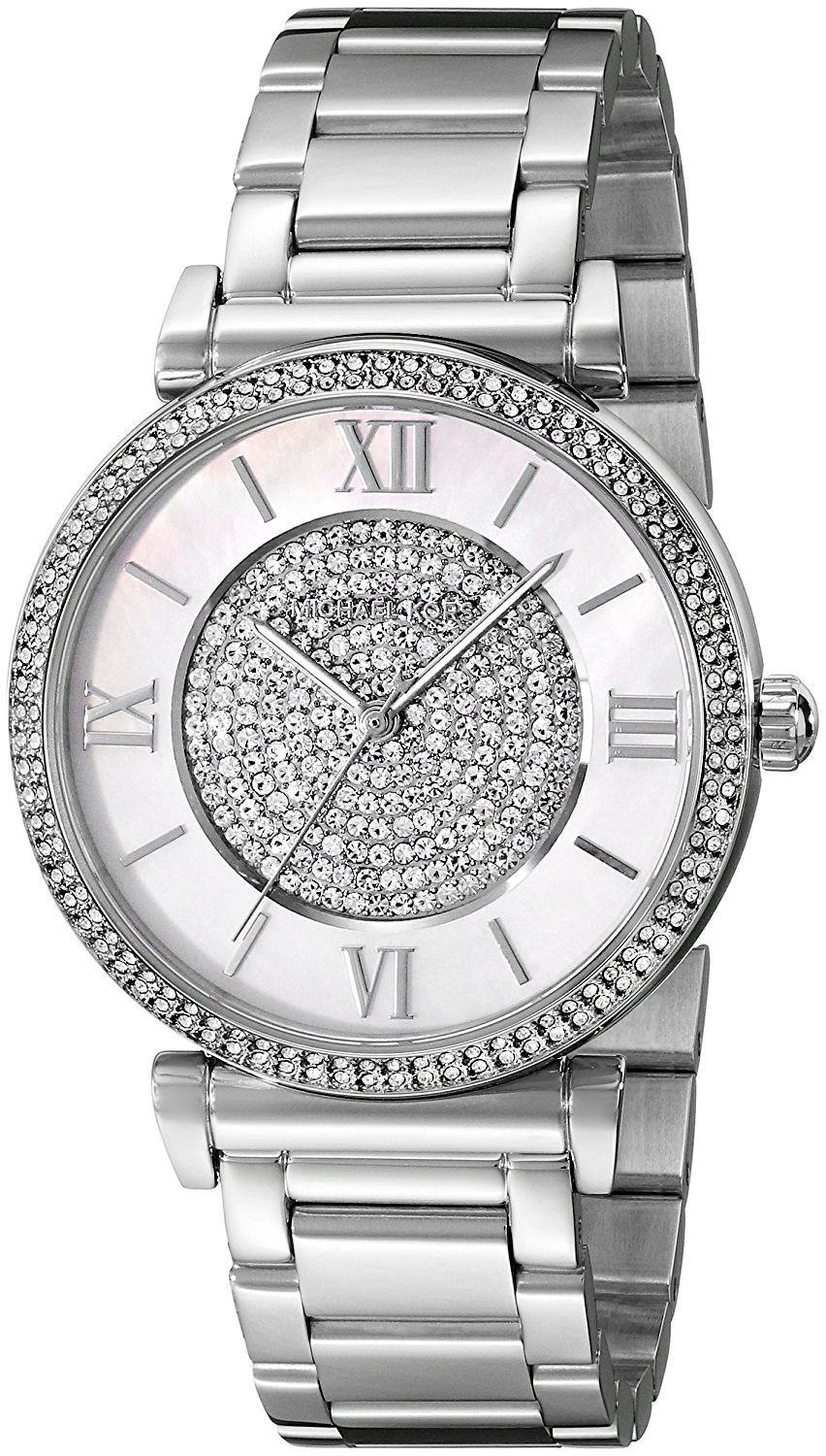  Shop Authentic Michael Kors Caitlin Crystal Dial Silver Steel Strap Watch for Women - MK3331 - Luxxuri