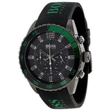  Shop Authentic Hugo Boss Aeroliner Chronograph Black Dial Green Rubber Strap Watch For Men - HB1512847 - Luxxuri