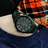  Shop Authentic Hugo Boss Aeroliner Chronograph Black Dial Green Rubber Strap Watch For Men - HB1512847 - Luxxuri