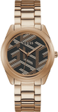  Shop Authentic Guess Cubed Analog Black Dial Rose Gold Steel Strap Watch For Women - GW0607L3 - Luxxuri