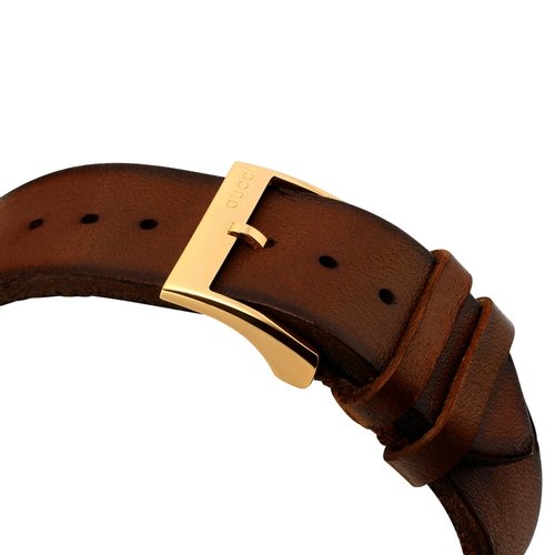  Shop Authentic Gucci G Timeless Quartz Green & Red Dial Brown Leather Strap Watch For Men - YA126451 - Luxxuri