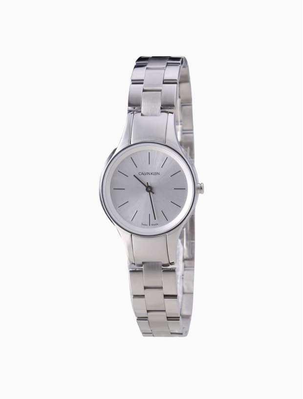  Shop Authentic Calvin Klein Simplicity White Dial Silver Steel Strap Watch for Women - K4323185 - Luxxuri