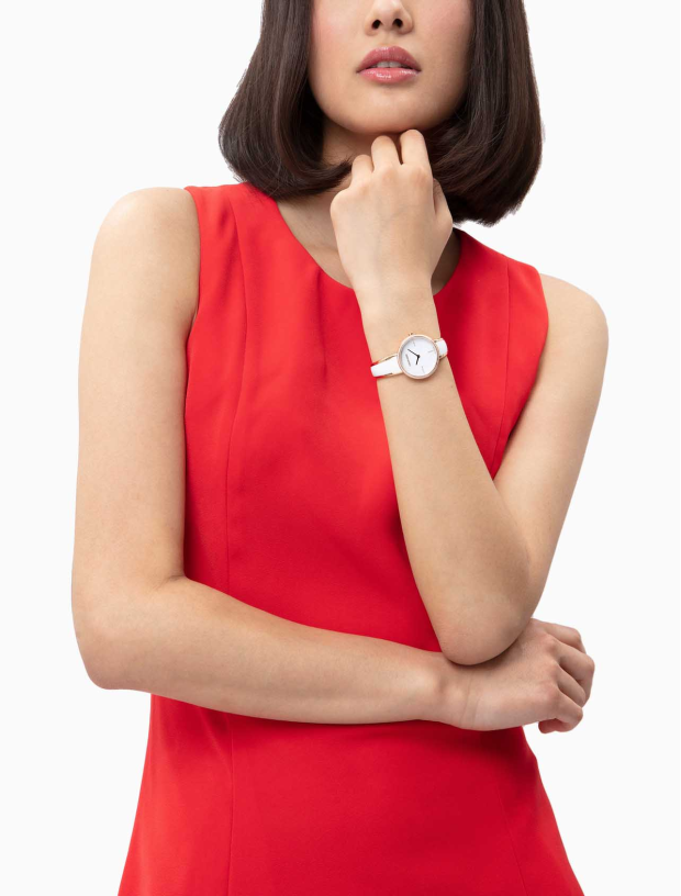  Shop Authentic Calvin Klein Seduce Seduction White Dial Two Tone Steel Strap Watch for Women - K4E2NX1T - Luxxuri