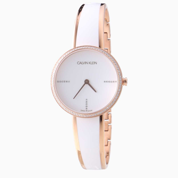  Shop Authentic Calvin Klein Seduce Seduction White Dial Two Tone Steel Strap Watch for Women - K4E2NX1T - Luxxuri