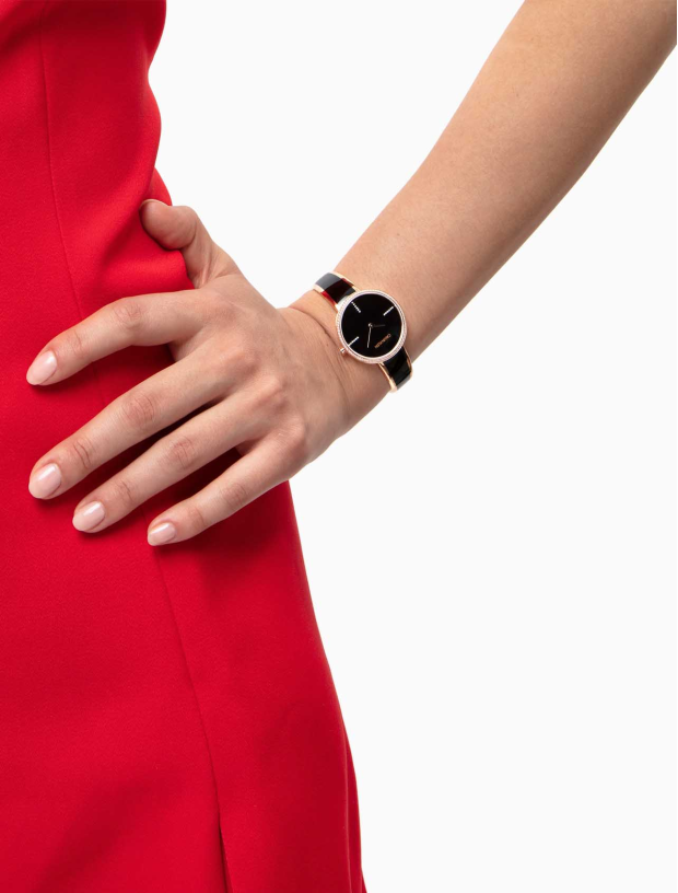  Shop Authentic Calvin Klein Seduce Black Dial Two Tone Steel Strap Watch for Women - K4E2NX1S - Luxxuri