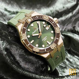  Shop Authentic Maurice Lacroix Aikon Venturer Bronze Dial Green Rubber Strap Watch For Men - AI6058-BRZ01-630-1 - Luxxuri