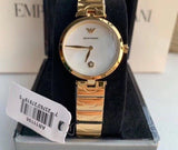  Shop Authentic Emporio Armani Arianna Mother of Pearl Dial Gold Steel Strap Watch For Women - AR11198 - Luxxuri