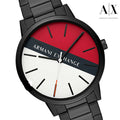  Shop Authentic Armani Exchange Cayde Multicolor Dial Black Steel Strap Watch For Men - AX2725 - Luxxuri