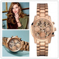  Shop Authentic Guess Mini Sunrise Quartz Rose Gold Dial Rose Gold Steel Strap Watch For Women - W0448L9 - Luxxuri