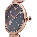  Shop Authentic Emporio Armani Arianna Black Dial Rose Gold Stainless Steel Watch For Women - AR11197 - Luxxuri