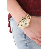  Shop Authentic Marc Jacobs Rock Metal Chronograph Gold Dial Gold Steel Strap Watch for Men - MBM3158 - Luxxuri