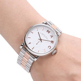  Shop Authentic Marc Jacobs Baker White Dial Two Tone Steel Strap Watch for Women - MBM3312 - Luxxuri
