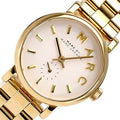  Shop Authentic Marc Jacobs Baker White Dial Gold Steel Strap Watch for Women - MBM3247 - Luxxuri