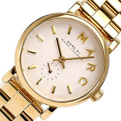  Shop Authentic Marc Jacobs Baker White Dial Gold Steel Strap Watch for Women - MBM3247 - Luxxuri