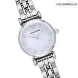  Shop Authentic Emporio Armani Gianni Blue Dial Silver Steel Strap Watch For Women - AR1961 - Luxxuri