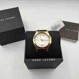  Shop Authentic Marc Jacobs Baby Dave Gold Dial Black Leather Strap Watch for Women - MBM1264 - Luxxuri
