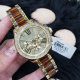  Shop Authentic Michael Kors Wren Gold Dial Two Tone Steel Strap Watch for Women - MK6294 - Luxxuri