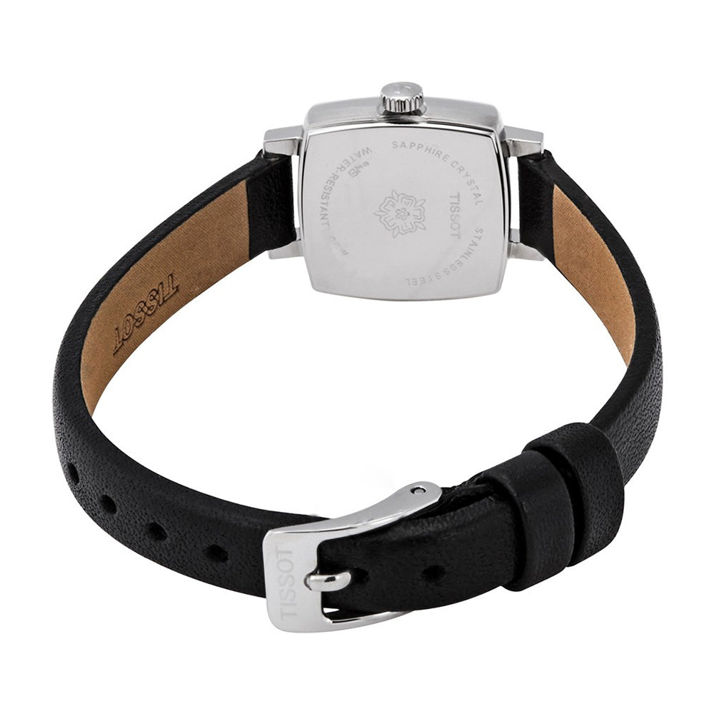  Shop Authentic Tissot Lovely Square Quartz Diamonds Black Dial Black Leather Strap Watch For Women - T058.109.16.056.00 - Luxxuri