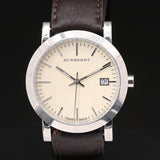  Shop Authentic Burberry Heritage Beige Dial Brown Leather Strap Watch for Men - BU1777 - Luxxuri