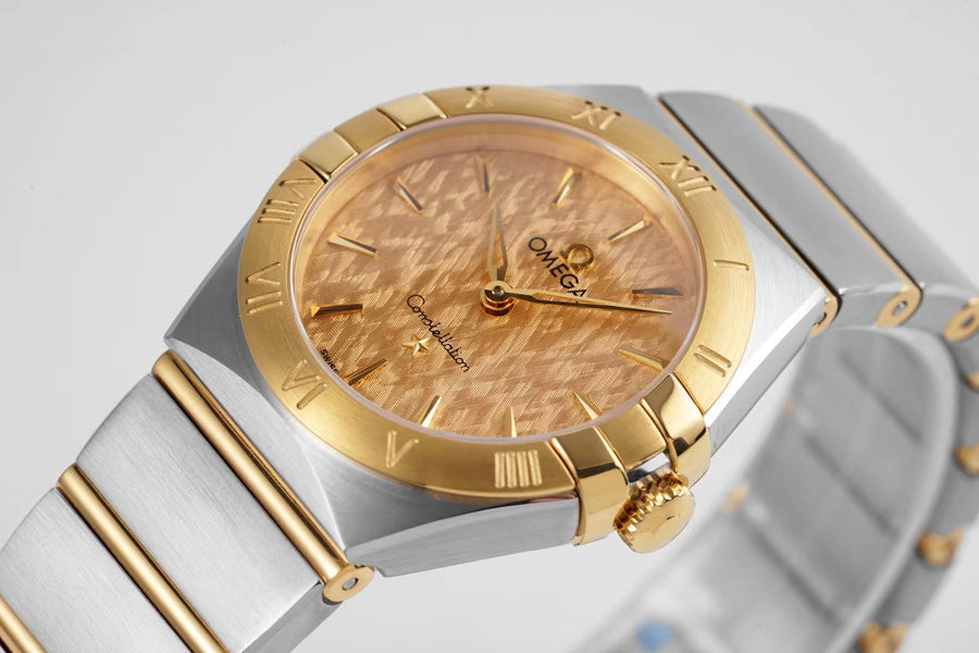  Shop Authentic Omega Constellation Manhattan Yellow Dial Two Tone Steel Strap Watch for Women - 131.20.28.60.08.001 - Luxxuri