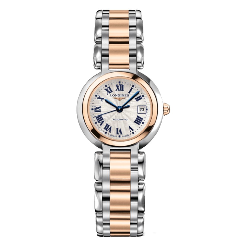  Shop Authentic Longines PrimaLuna Automatic 26.5mm Silver Dial Two Tone Steel Strap Watch for Women - L8.111.5.78.6 - Luxxuri