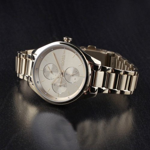  Shop Authentic Hugo Boss Grand Course Gold Dial Gold Steel Strap Watch for Women - 1502584 - Luxxuri