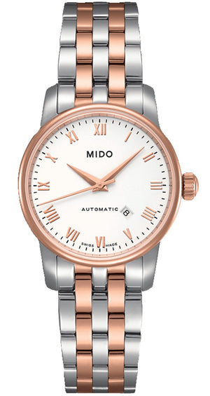  Shop Authentic Mido Baroncelli III Automatic White Dial Two Tone Steel Strap Watch For Women - M7600.9.N6.1 - Luxxuri