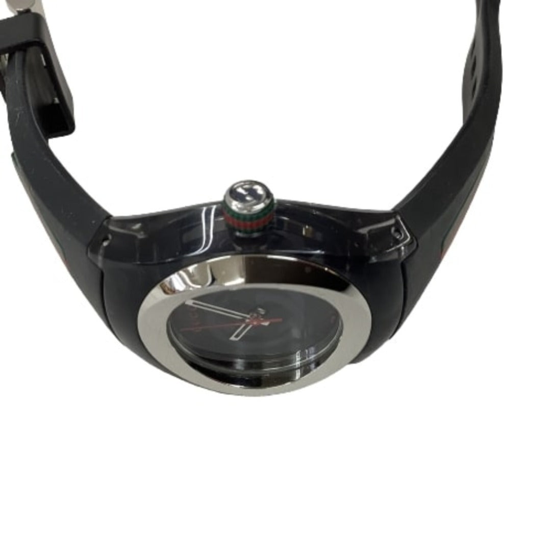  Shop Authentic Gucci Sync Quartz Black Dial Black Rubber Strap Watch For Men - YA137301 - Luxxuri