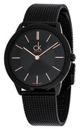  Shop Authentic Calvin Klein Minimal Black Dial Black Mesh Bracelet Watch for Women - K3M23421 - Luxxuri