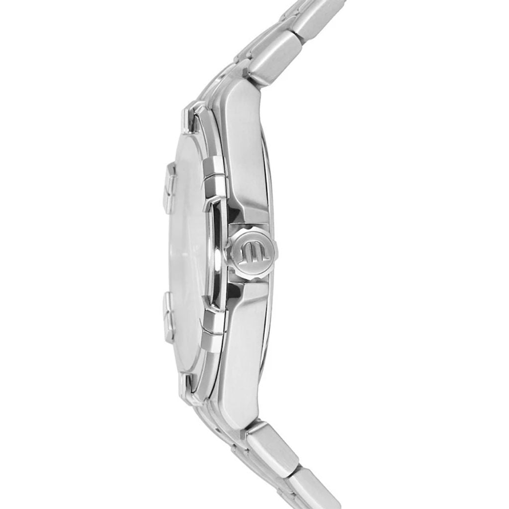 Maurice Lacroix Aikon Venturer Black Dial Silver Steel Strap Watch for Men - AI1008-SS002-331-1