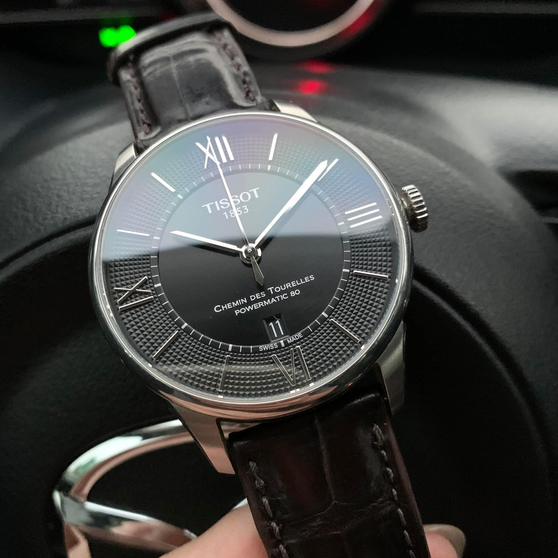  Shop Authentic Tissot Chemin Des Tourelles Powermatic 80 Black Dial Black Leather Strap Watch For Men - T099.407.16.058.00 - Luxxuri