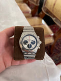  Shop Authentic Breitling Chronomat B01 42mm Silver Dial Silver Steel Strap Watch for Men - AB0134101G1A1 - Luxxuri