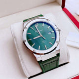  Shop Authentic Salvatore Ferragamo F-80 Classic Green Dial Green Leather Strap Watch for Men - SFDT00119 - Luxxuri