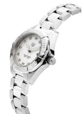  Shop Authentic Tag Heuer Aquaracer Diamonds Mother of Pearl Dial Silver Steel Strap Watch for Women - WBD1414.BA0741 - Luxxuri